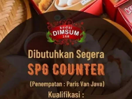 Loker SMA dan SMK: Kedai Dimsum 168 Bandung Buka Lowongan Kerja Terbaru, Ini Syarat dan Cara Daftarnya