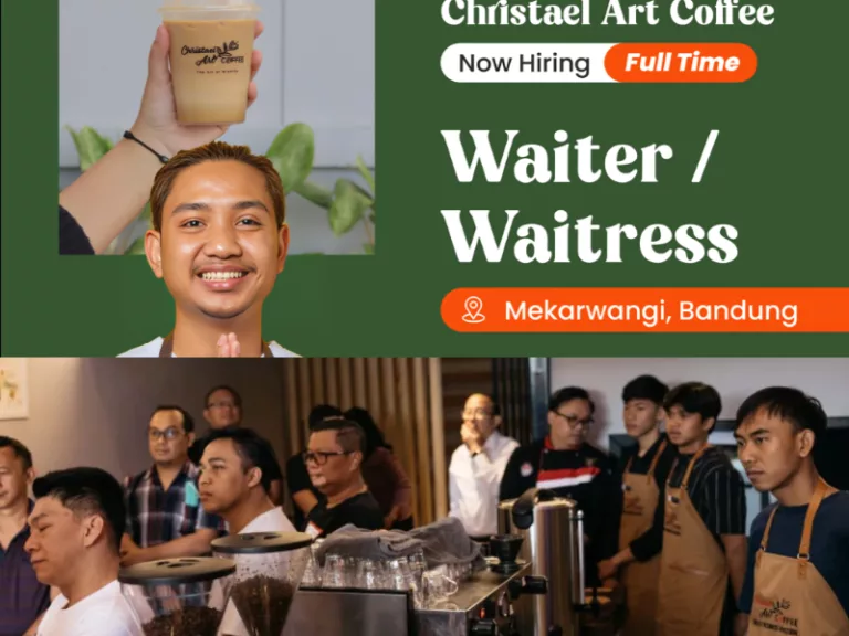 Buruan Daftar, Christael Art Coffe Bandung Buka Loker Terbaru untuk Tamatan SMA dan SMK