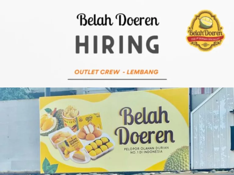 Belah Doeren Bandung Gelar Loker Terbaru untuk Tamatan SMA dan SMK, Ini Syaratnya