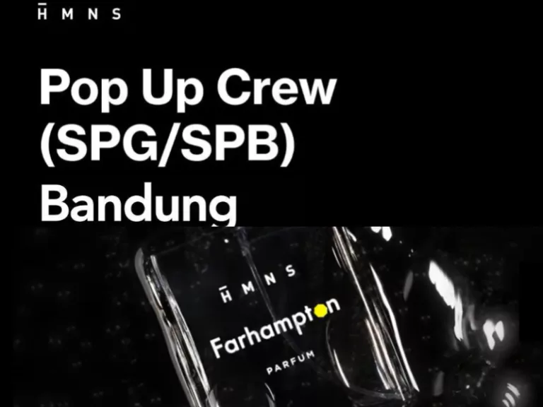 Info Loker SPG SPB! HMNS Bandung Gelar Loker Terbaru Penempatan Paskal, Ini Syaratnya