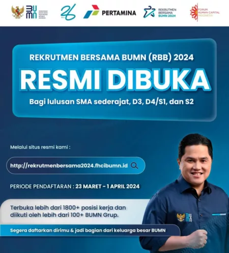 Berikut cara daftar Rekrutmen Bersama BUMN 2024.