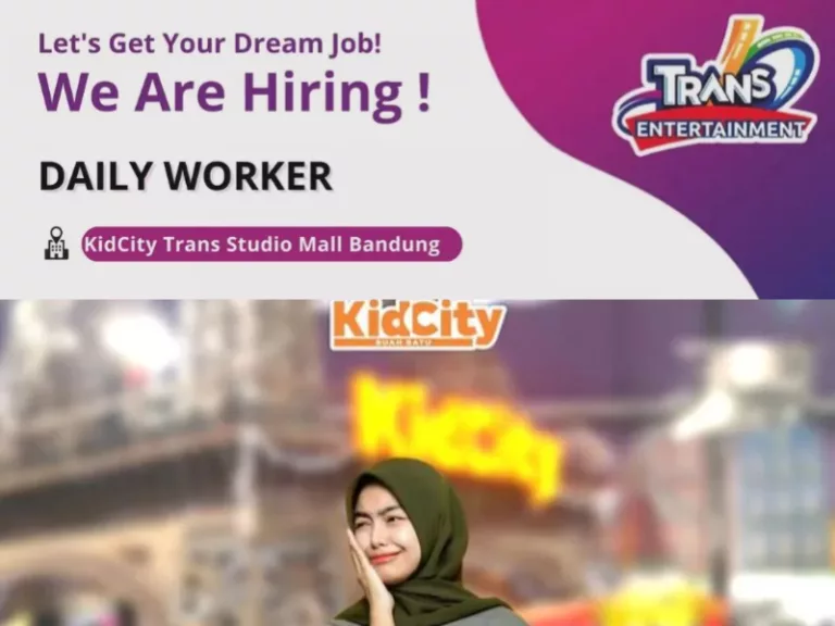 KidCity Trans Studio Mall Bandung Gelar Loker untuk Tamatan SMA dan SMK, Ini Cara Daftarnya