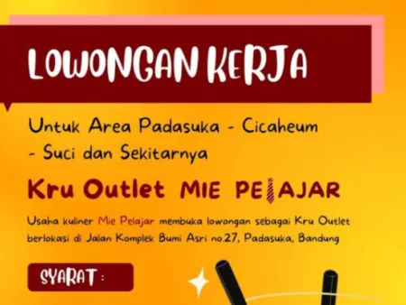 Fresh Graduate Merapat! Mie Pelajar Bandung Gelar Loker untuk Tamatan SMA dan SMK