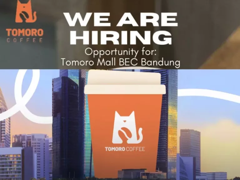 Baru Dibuka! Tomoro Coffee Bandung Gelar Loker untuk Tamatan SMA dan SMK, Minat?