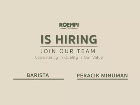 2 Posisi Sekaligus! Roempi Coffee Bandung Buka Loker Terbaru untuk Tamatan SMA dan SMK