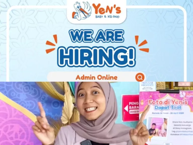 Info Loker Admin: Yens Baby and Kid Shop Bandung Gelar Lowongan Terbaru, Ini Syaratnya