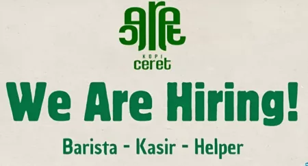 Berikut informasi loker yang diadakan Kopi Ceret.