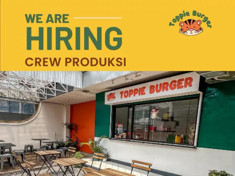 Untuk Lulusan SMP! Toppie Burger Bandung Buka Loker Terbaru, Ini Cara Daftarnya