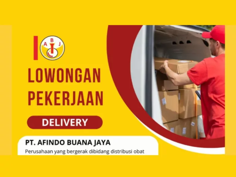 Untuk Tamatan SMA SMK! PT Afindo Buana Jaya Bandung Buka Loker Posisi Delivery