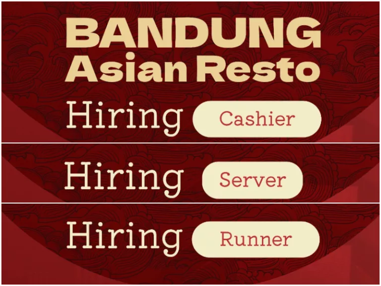 Bandung Asian Resto Buka Loker 3 Posisi Sekaligus untuk Lulusan SMK, Ini Syaratnya