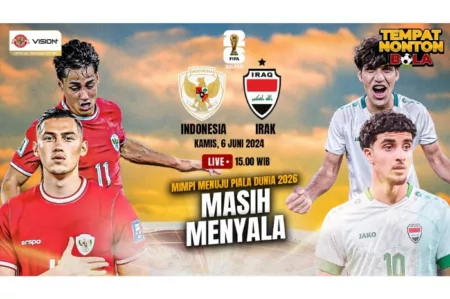 link live streaming pertandingan timnas Indonesia vs Irak di Piala Dunia 2026 Zona Asia