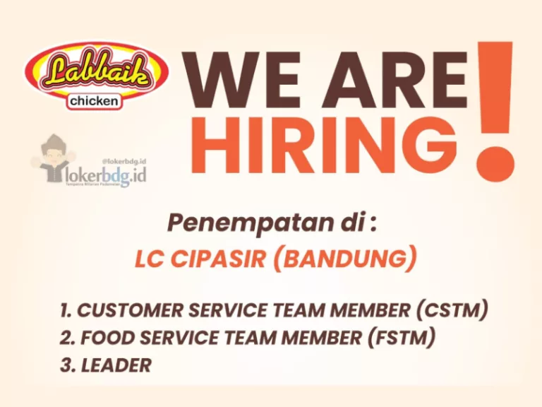 Ada 3 Posisi! Labbaik Chicken Bandung Buka Loker Terbaru, Cek Link Daftarnya di Sini