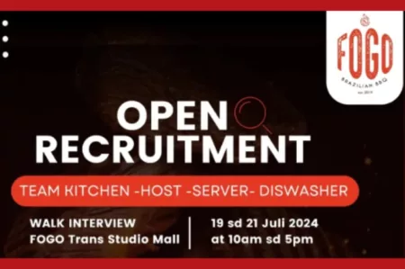 FOGO Trans Studio Mall akan gelar walk interview, simak berikut infonya