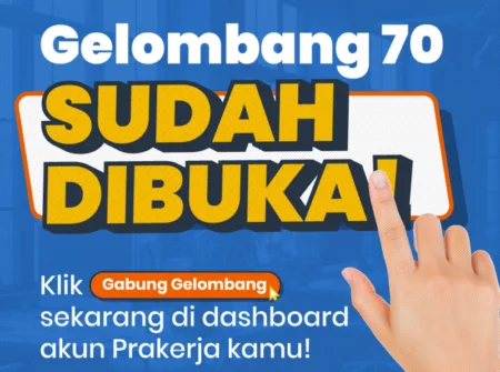 Kartu Prakerja Gelombang 70 resmi dibuka pada 5 Juli 2024. (Instagram/@prakerja.go.id)
