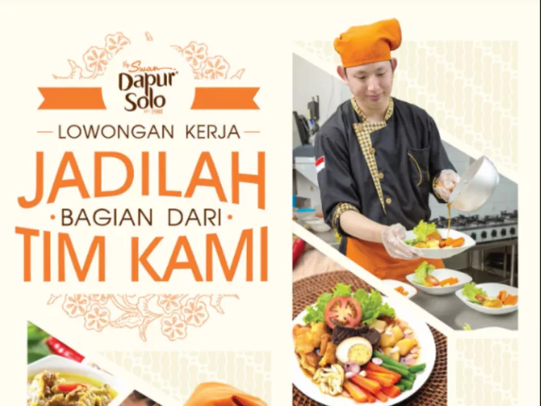 Langsung Datang! Dapur Solo Bandung Buka Loker Walk In Interview untuk Fresh Graduate SMA SMK