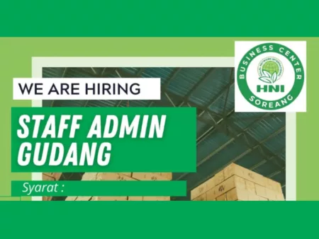 Loker Staff Admin Gudang: BC HNI Soreang Bandung Buka Lowongan untuk Lulusan SMA dan SMK