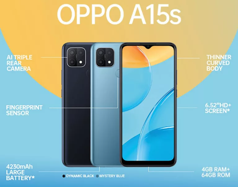 Berikut spesifikasi dan harga HP OPPO A15s.