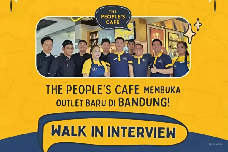 Berikut informasi loker yang diadakan oleh The People's Cafe.