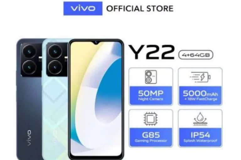 Berikut spesifikasi dan harga Vivo Y22.