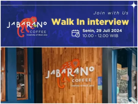 Walk In Interview! Jabarano Coffee Bandung Buka Loker Terbaru untuk Tamatan SMA dan SMK