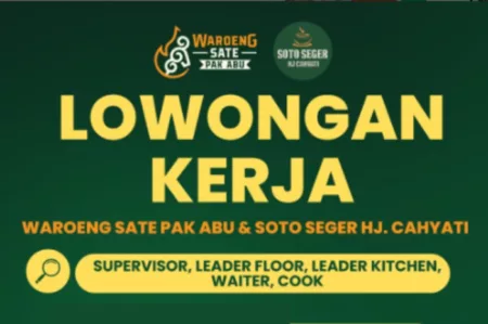 Waroeng Sate Pak Abu buka loker untuk lima posisi sekaligus, begini info detailnya