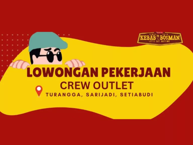 Buat Tamatan SMA dan SMK! Kebab Bosman Bandung Buka Loker Posisi Crew Outlet