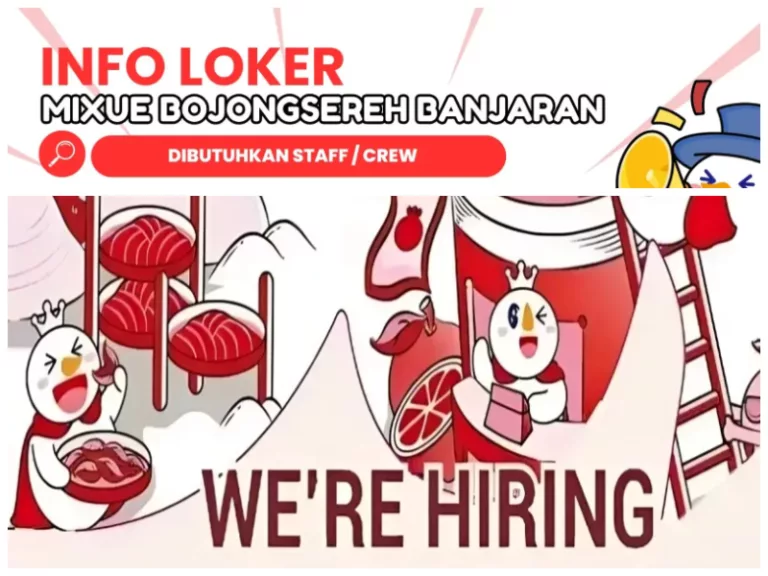 Info Loker Crew Outlet: Mixue Bojongsereh Bandung Buka Lowongan Buat Lulusan SMA dan SMK