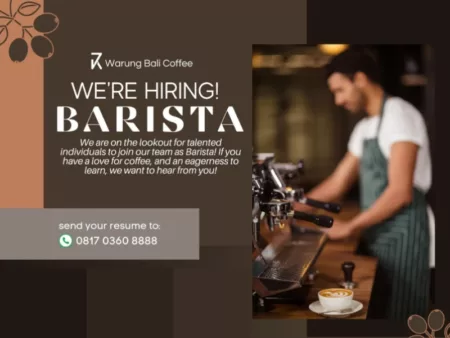 Lulusan SMA SMK Merapat! Warung Bali Coffee Bandung Buka Loker Posisi Barista, Gini Syaratnya