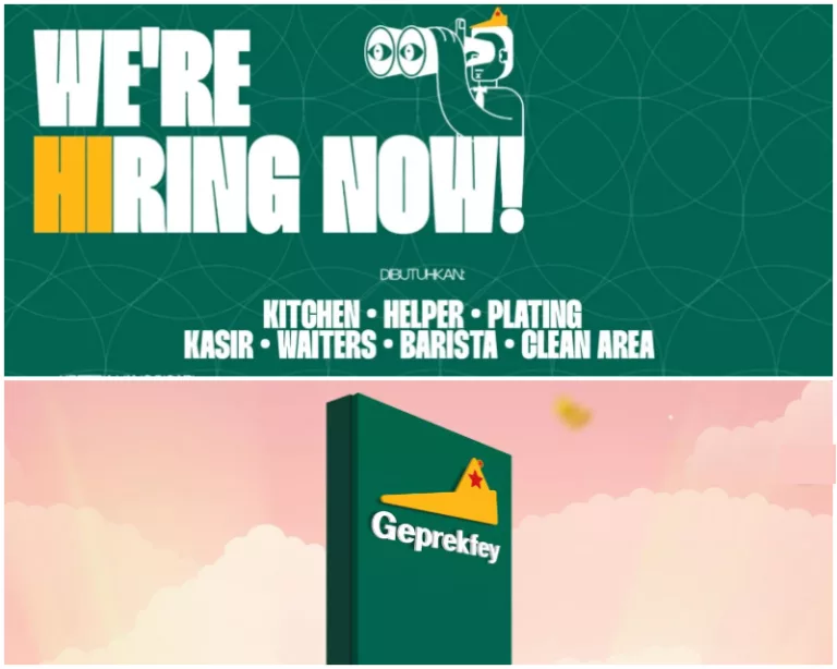 7 Posisi Sekaligus! Geprekfey Bandung Buka Loker Besar-Besaran untuk Fresh Graduate