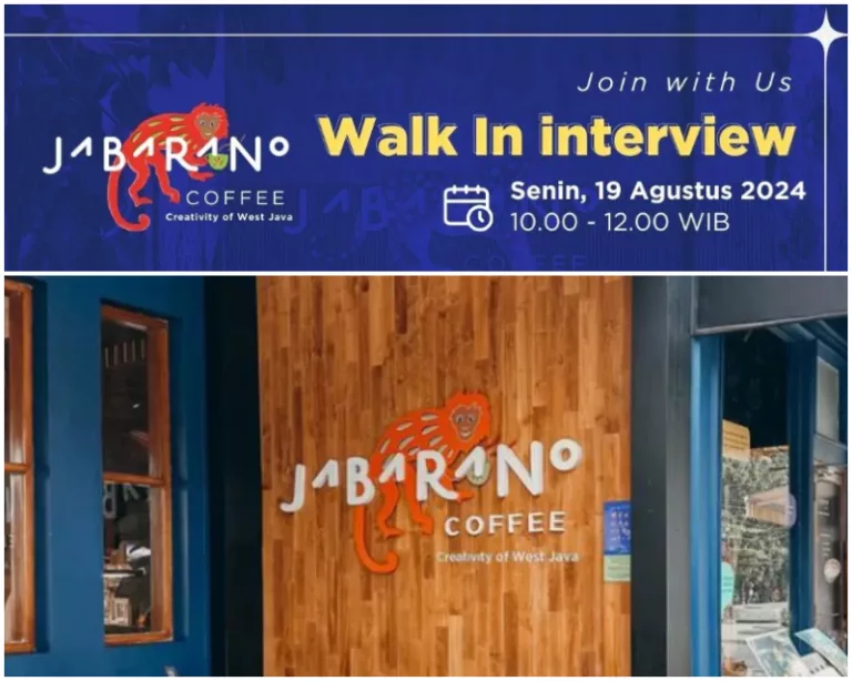 Walk In Interview! Jabarano Coffee Bandung Buka Loker Terbaru 6 Posisi Sekaligus