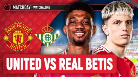 Man United vs Real betis/ YouTube Stretford Paddock