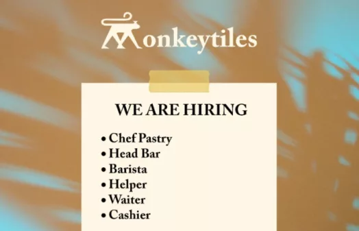 6 Posisi Sekaligus! Monkeytiles Bandung Buka Loker Terbaru, Ini Syaratnya