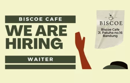 Biscoe Cafe Bandung Buka Loker Posisi Waiter Buat Tamatan SMA dan SMK, Minat?