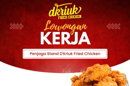 D Kriuk Chicken Bandung Buka Loker Penjaga Stand, Gini Cara Daftarnya